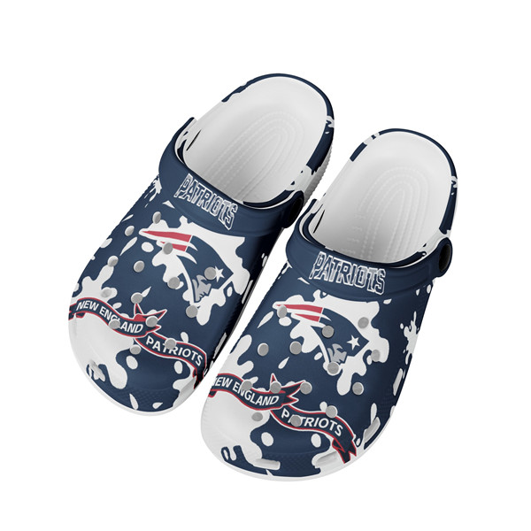 Women's New England Patriots Bayaband Clog Shoes 002 Women's New England Patriots Bayaband Clog Shoes 002